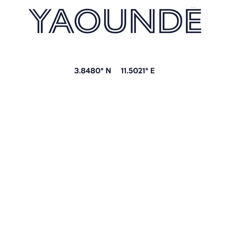 Cameroon City Coordinates - Yaoundé