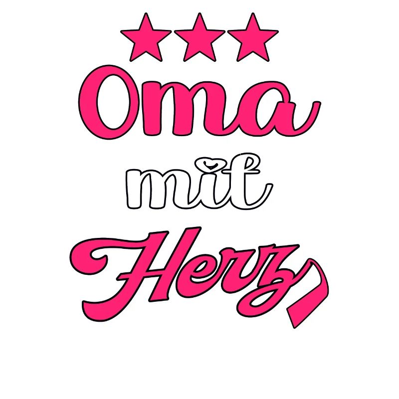 Oma mit Herz Großmutter