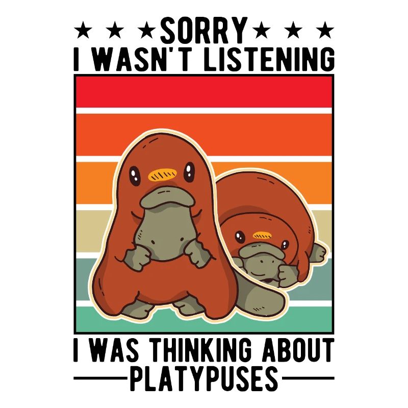 Schnabeltier Geschenkidee Platypus