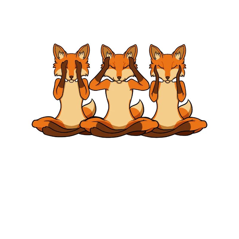 Three foxes at Reiki