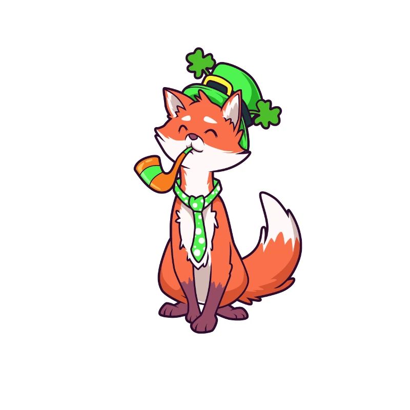 Fox Leprechaun - Renard de St Patrick