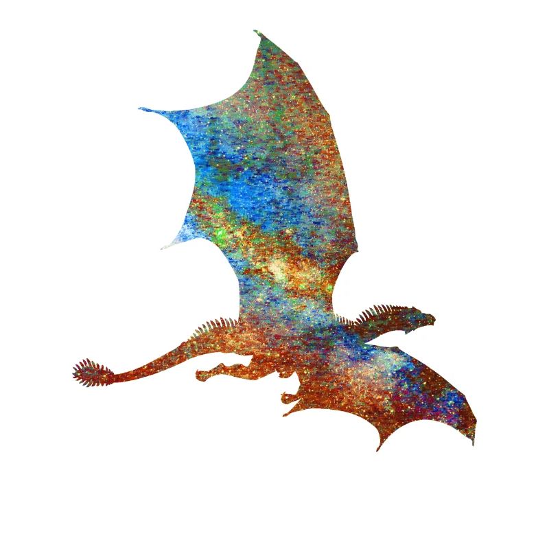 Farbiger Drache