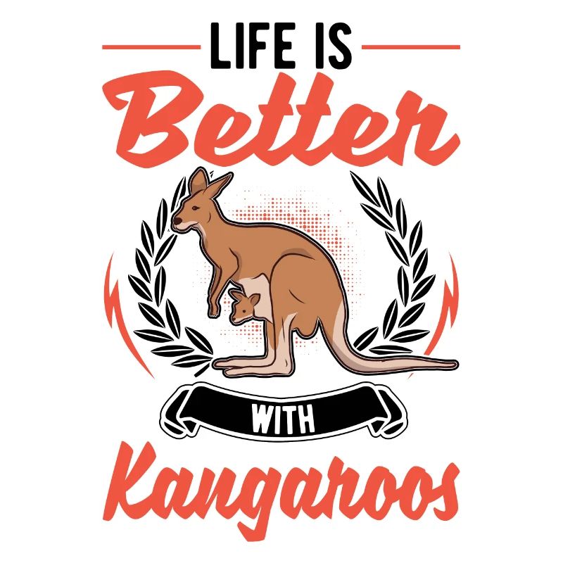 Das Leben ist besser mit einem Känguru