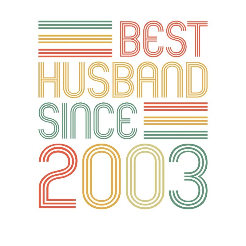 20. Hochzeitstag Bester Ehemann seit 2003