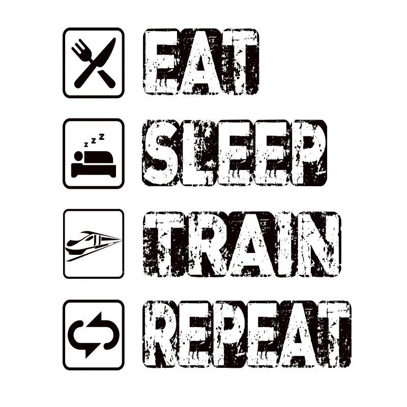 Manger le sommeil Train Répéter