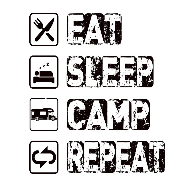 Manger Dormir Camp Répéter