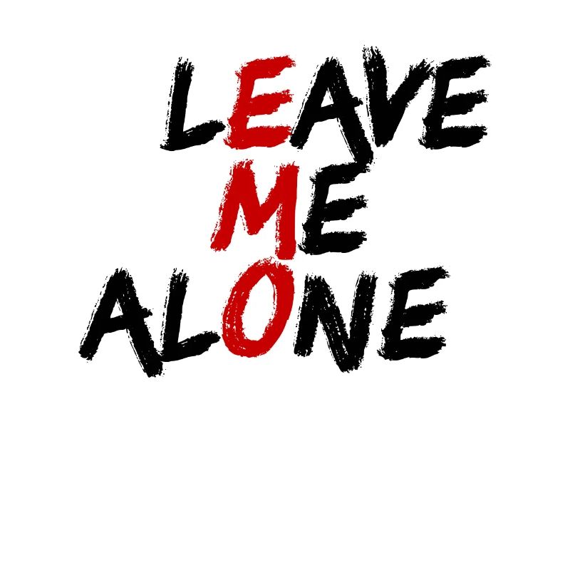 Lass mich in Ruhe emo introvertiertes antisoziales