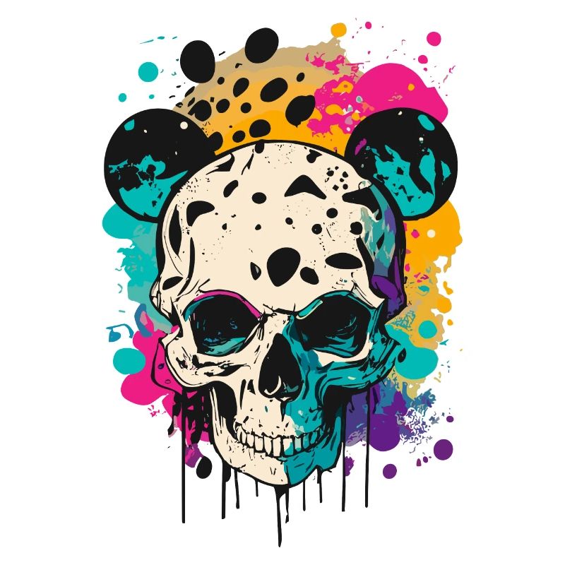 Skull with Mouse Ears Skull