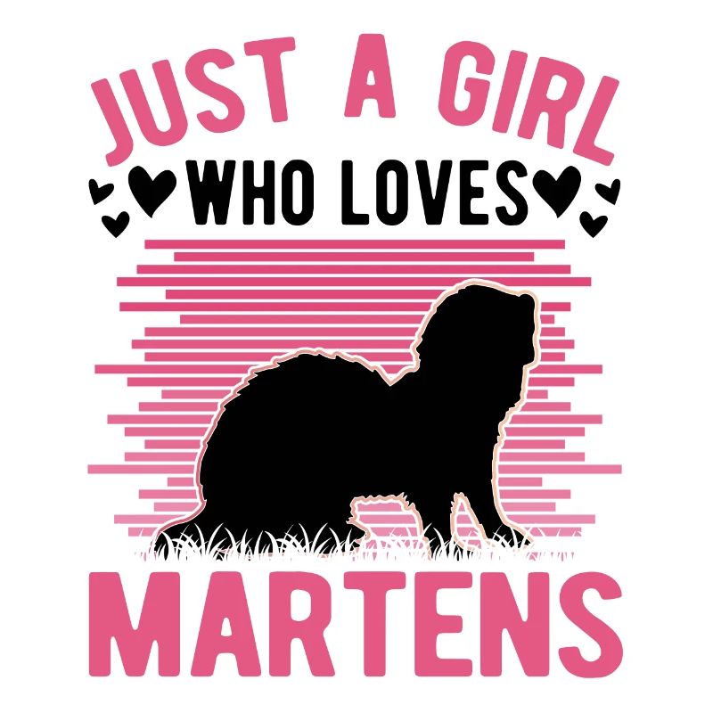 Marder Mädchen Nerz Dachs Baummarder