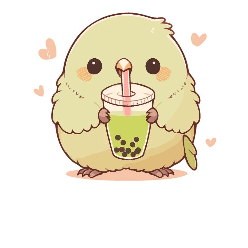 Inséparable kawaii boit Boba Bubble Tea Chibi