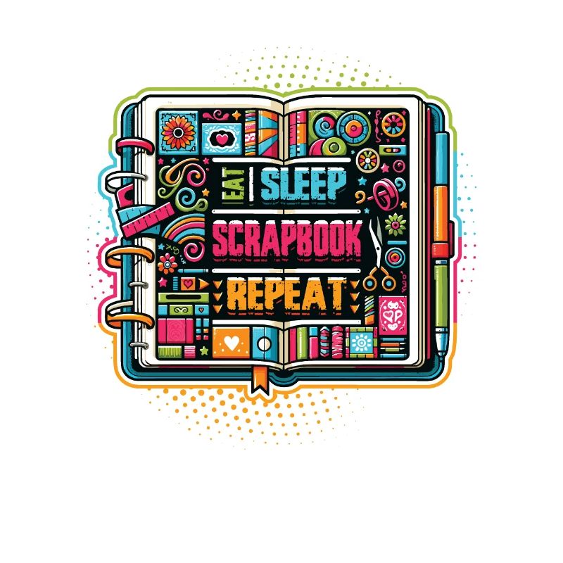 Mädchen Scrapbooking Enthusiast Scrapbook