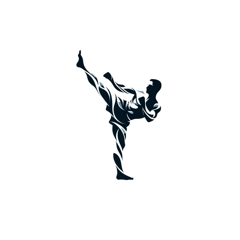 Conception de coup de pied de Muay Thai