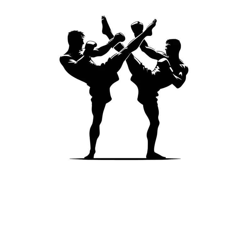 Conception de combattant Muay Thai