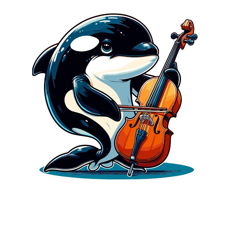 Orque jouant du violoncelle