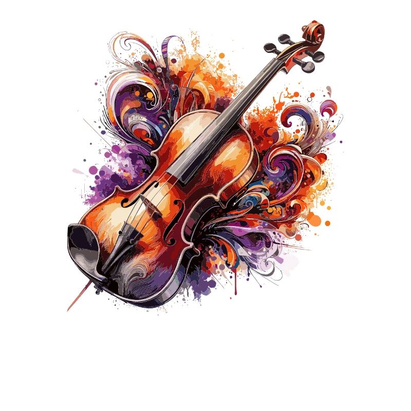 Dessin de violon ColoUful