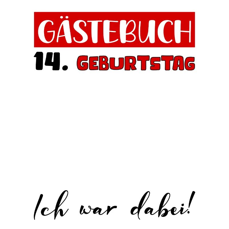 14. Geburtstag Geschenk Mädchen Jungen Gästebuch