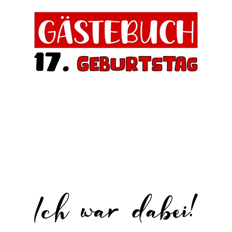 17. Geburtstag Geschenk Mädchen Jungen Gästebuch