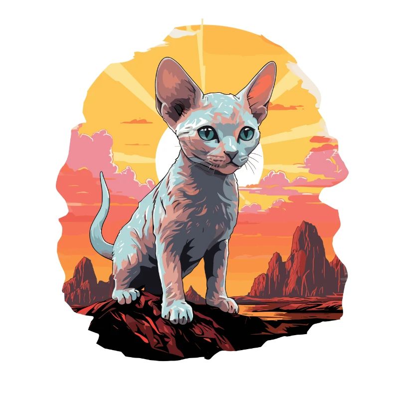 Devon Rex Kätzchen Devon Rex Katze