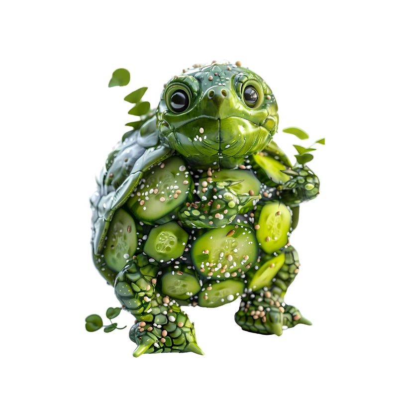 Turtle Cucumber Salad