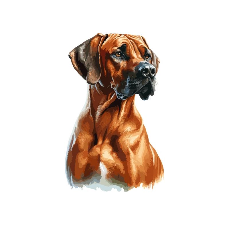 Aquarelle Rhodesian Ridgeback