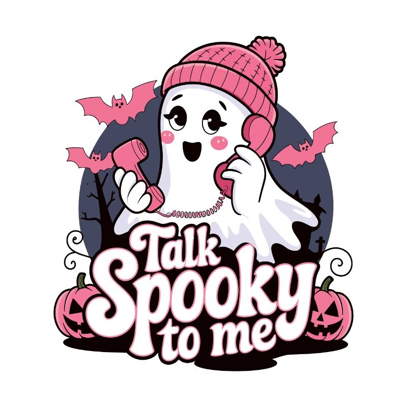 Halloween Ghost Funny Talk Effrayant pour moi