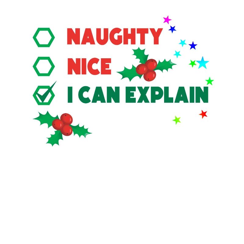 Christmas design naughty I can explain it