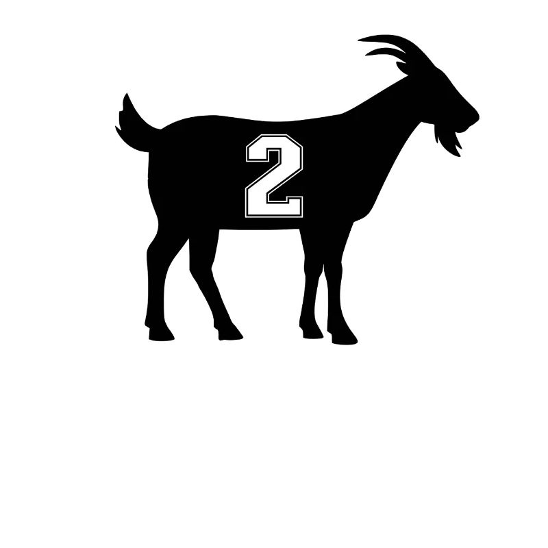 Ziege 2 G.O.A.T. Nummer zwei Ziege