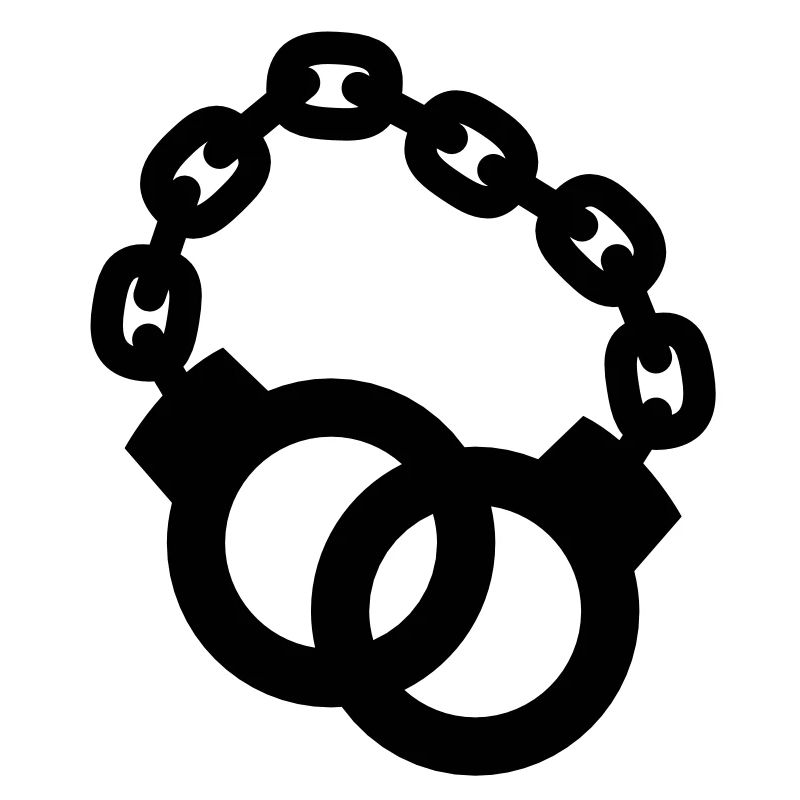 Handschellen zusammen Polizist oder Dame gesperrt