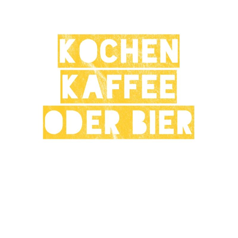 Kochen Kaffee oder Bier Junggesellenabschied