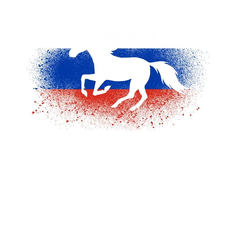 Galop Russie Cavaliers cadeau drapeau