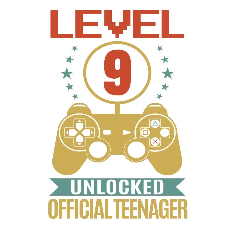 9. Geburtstag - Geburtstagsshirt level 9 unlock