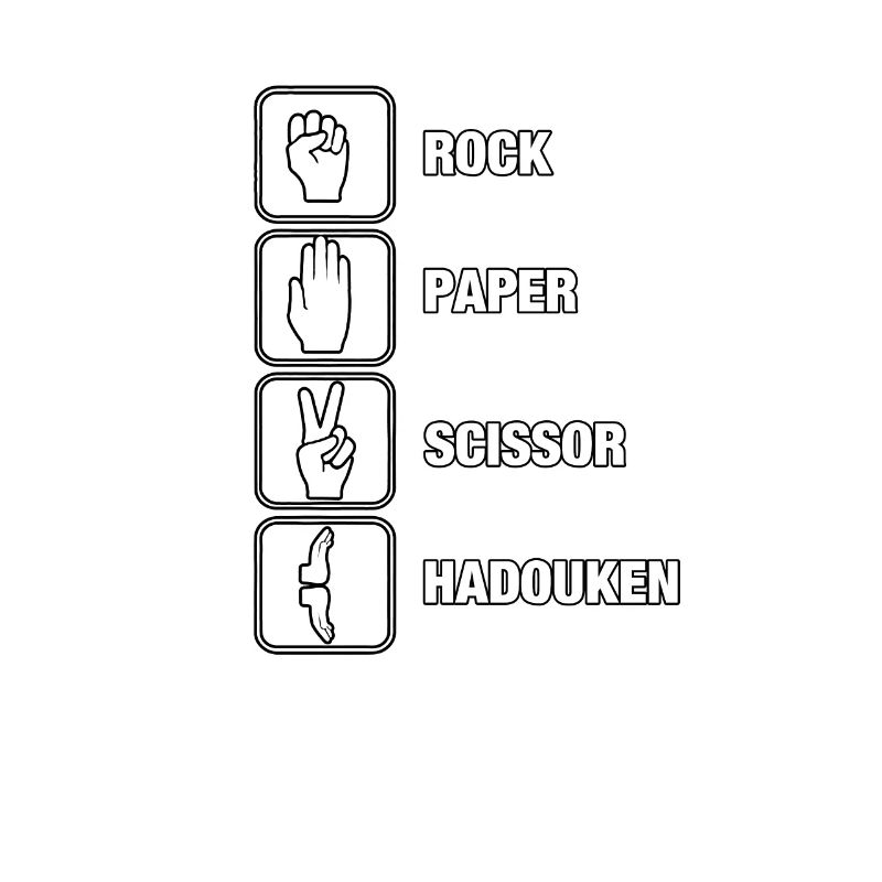 Hadouk de ciseaux de papier de roche
