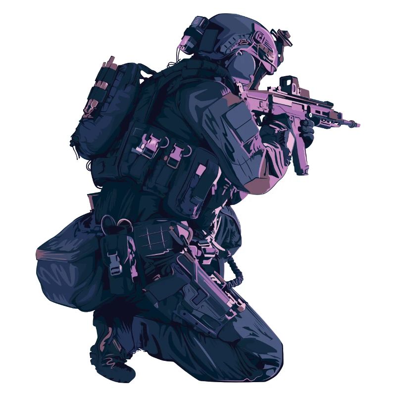 Soldier. Special forces. Armed forces.