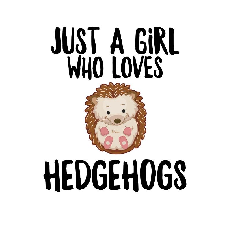 Nur ein Mädchen, das Igel liebt