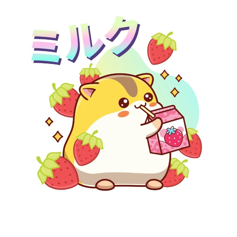 Erdbeeren Milchshake Hamster