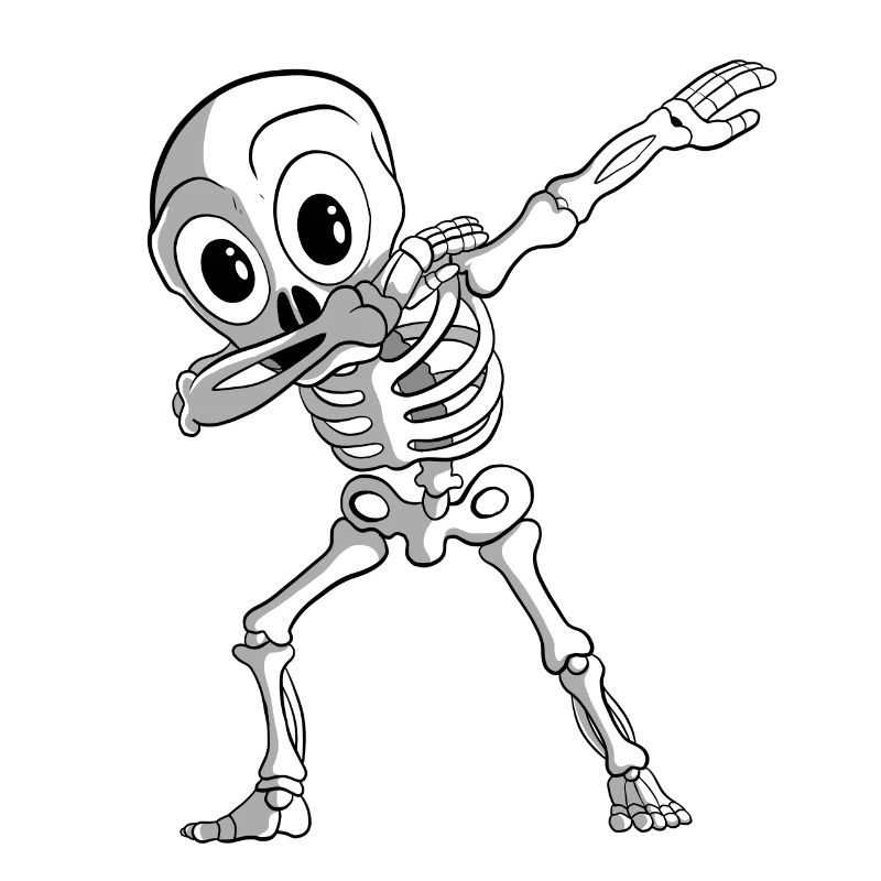 Dabbing Gerippe Dab Skelett
