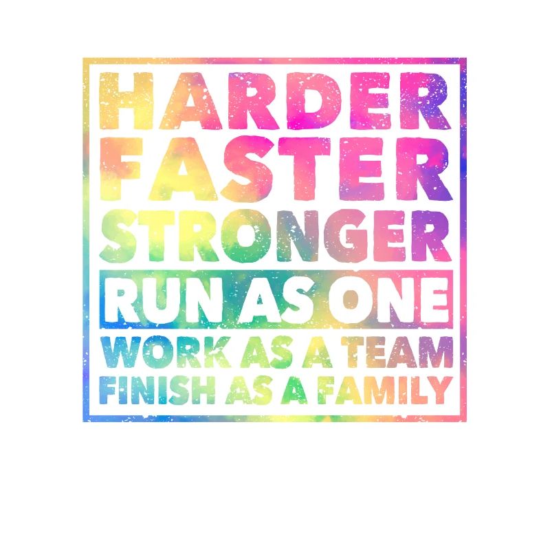 Plus dur Courir plus vite Objectif de l’équipe de travail plus fort