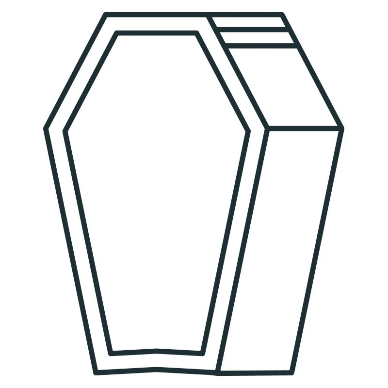 forme de cercueil en 3D