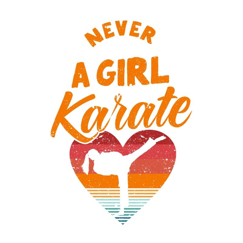 Unterschätze niemals ein Mädchen, das Karate