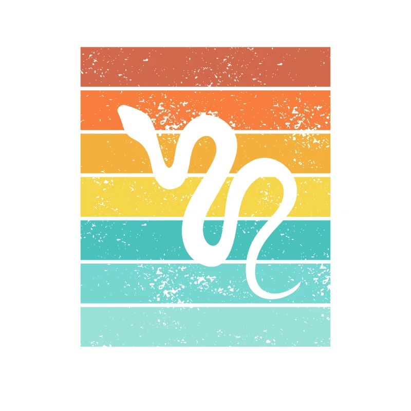 Snake Retro Reptile Python Idée cadeau