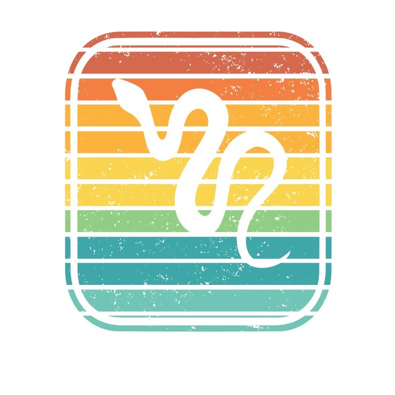 Snake Retro Reptile Python Idée cadeau