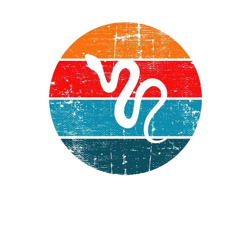 Snake Retro Reptile Python Idée cadeau