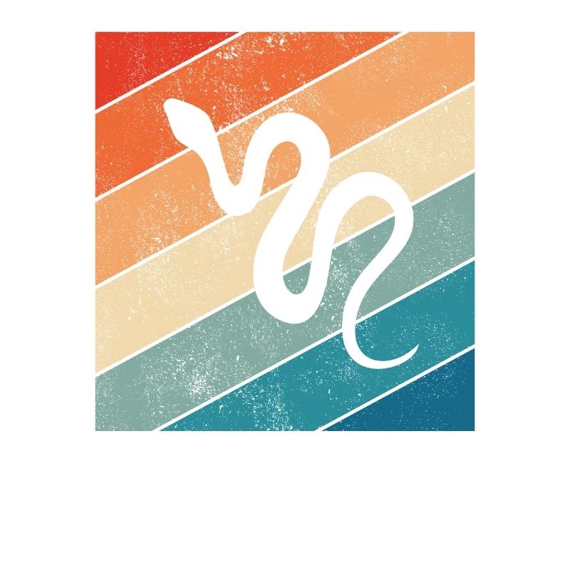 Snake Retro Reptile Python Idée cadeau