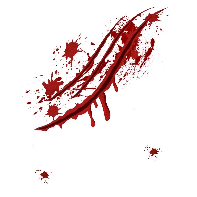 Halloween scratch mark