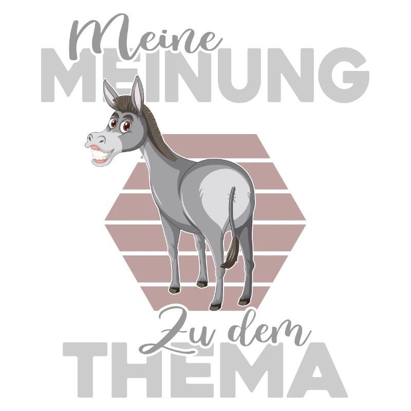 Esel sagt seine Meinung Null-Bock-Statement