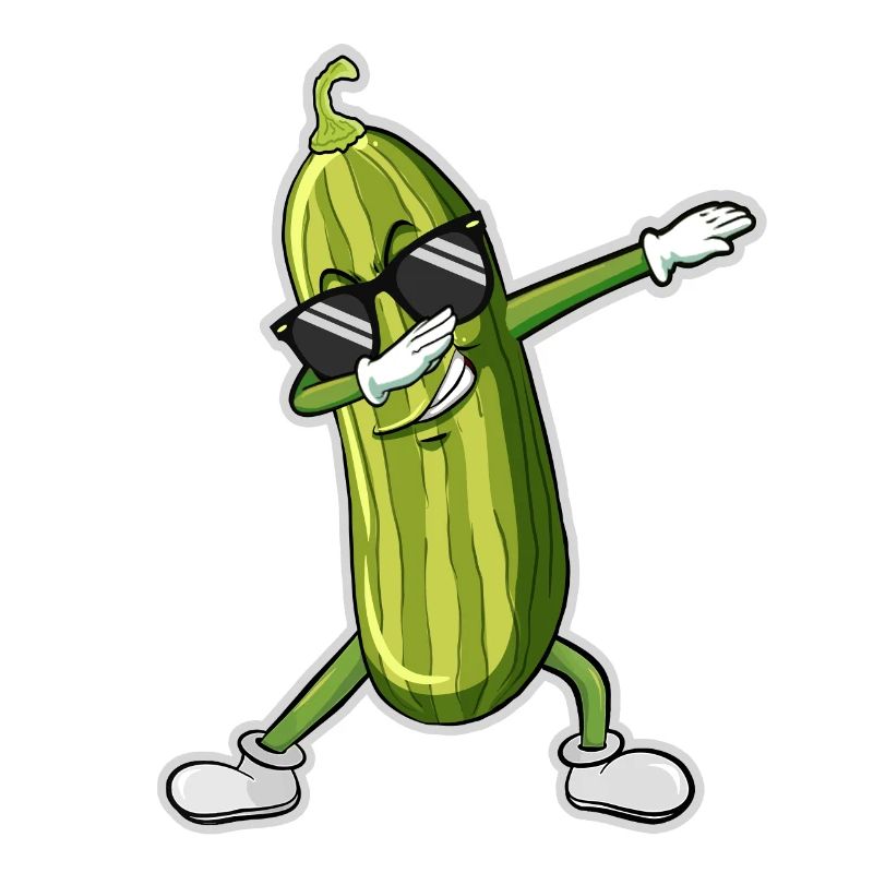 Dabbing Pickle Dancing Cucumber lover Funny Dab