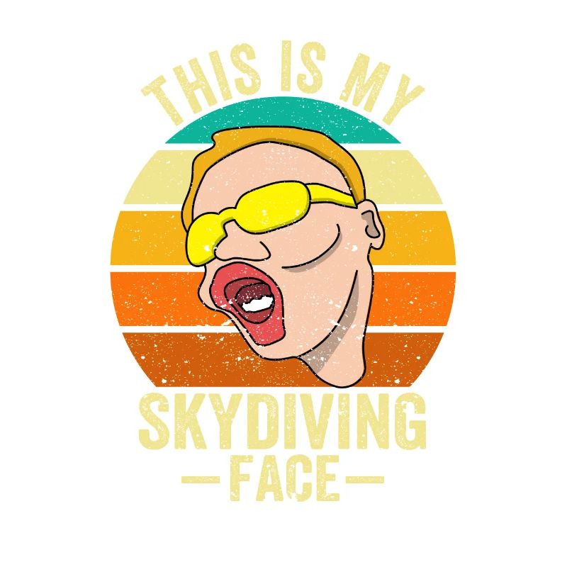 C'est mon visage de parachutisme Drôle