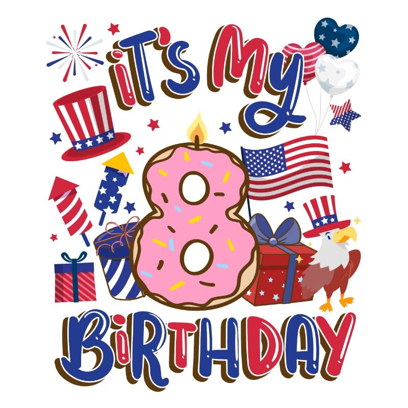 It's my 8th birthday Eagle July 4th