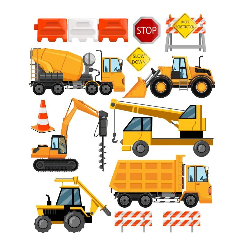 Construction Loader Tractor Dumptuck Construction Site | Engineer