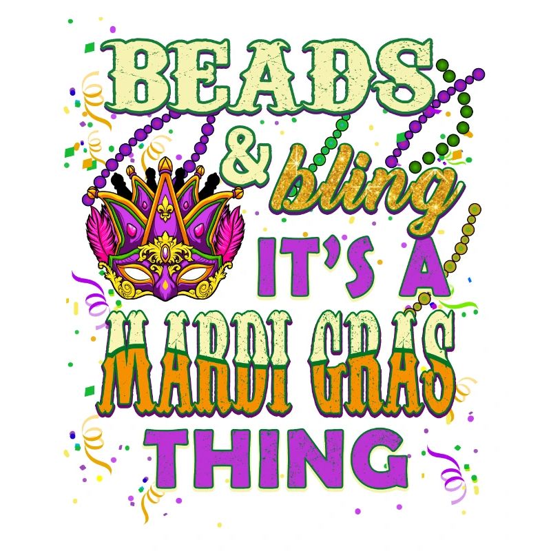 Perles et Bling C’est une chose de Mardi Gras